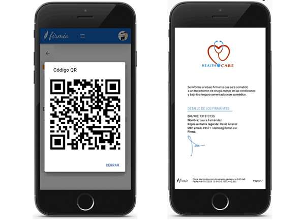 Móvil QR y Firmado Firmio